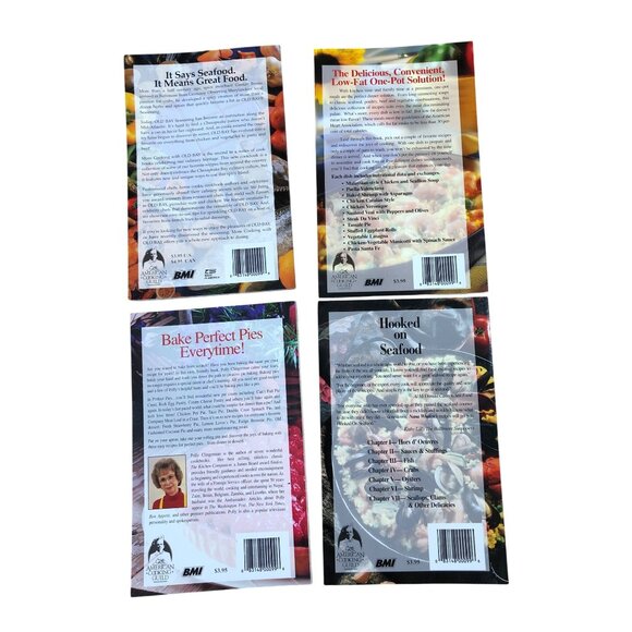 Old Bay Recipes Lot of 4 Cookbooks Seafood One-Pot Meals & Pies Baking - Picture 3 of 12
